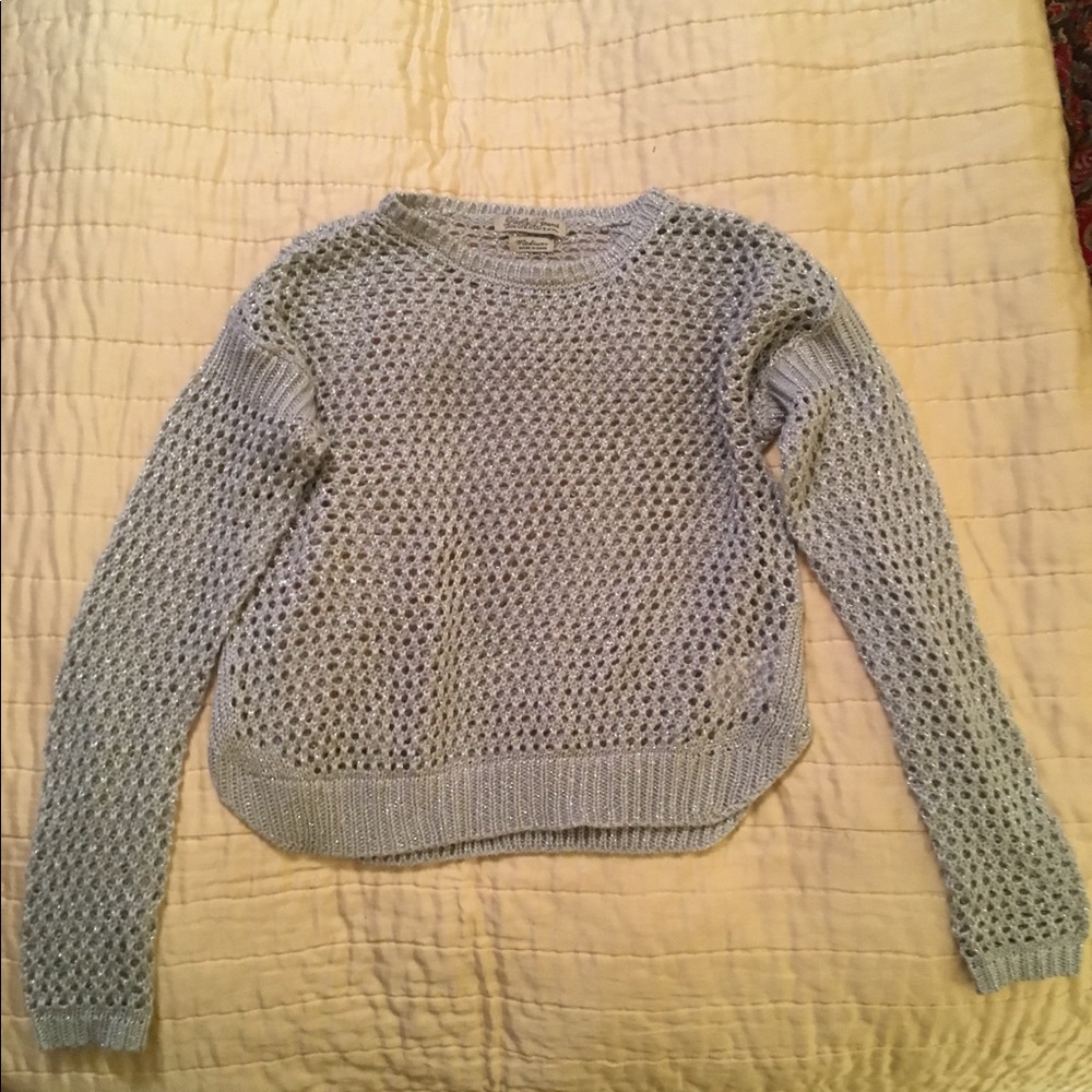 Lucky Brand Girl's Silver Sweater NWOT